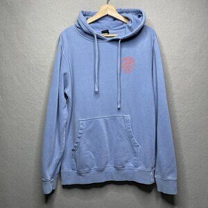 LAST CALL CO. Loves Womens Hoodie "He Loves Me Not" Small Blue Moon Rose